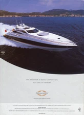 Defies Convention Just Like its Owners: Sunseeker Predator 75 Motoryacht ad 2001