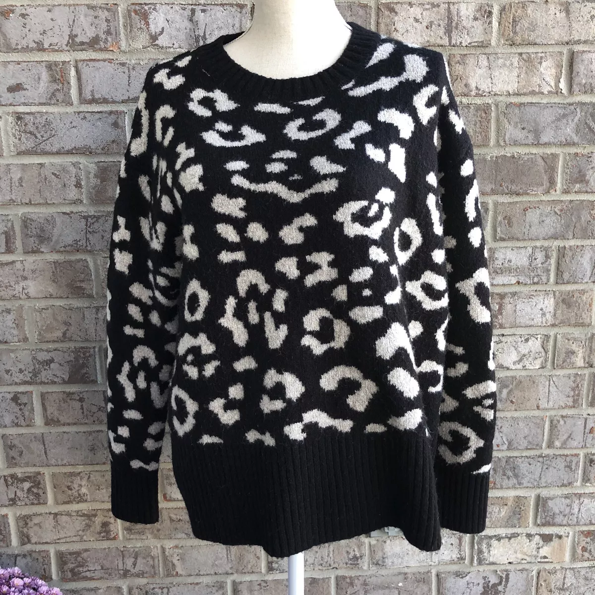 Zara leopard 2025 print sweater