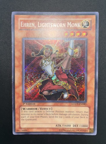 Yu-Gi-Oh - HONORS, LIGHTSWORN MONK - LODT-EN082 - 1st Edition - Secret - LP/NM B - Picture 7 of 9