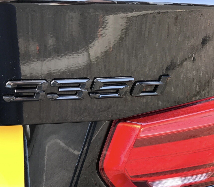 Matt Black 335d XDrive Tailgate Boot Badge Logo FITS F30 F31 F34 Matt Black 335d XDrive Tailgate Boot Badge Logo FITS F30 F31 F34
