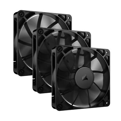 30 x NEW Black PC Fans 3 pin DC BULK / Lot (Corsair, Deepcool, etc)