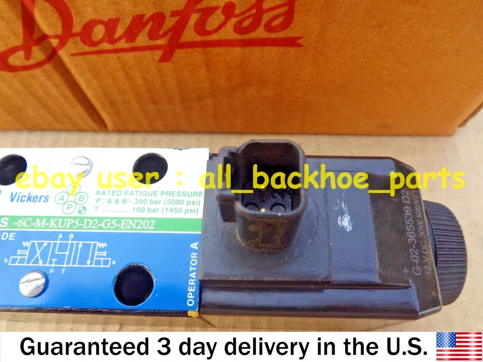 JCB BACKHOE - GENUINE DANFOSS VICKERS SOLENOID VALVE ASSY. (25/104700 25/220998) - Image 4 of 4