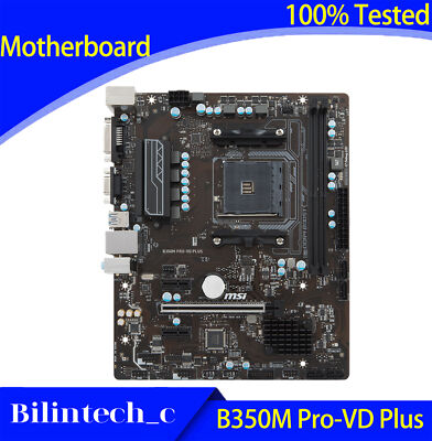 FOR MSI B350M PRO-VD PLUS Motherboard Supports 200GE 1400 2700X