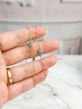 14k Solid Gold Bracelet Cable Link 1mm, 6" to 7", Yellow Gold, Star Evil Eye