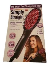 Simply Straight Ceramic Styling Brush As Seen On TV - NEW Open Box 