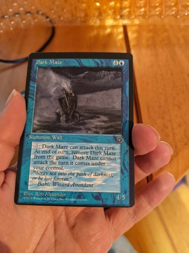 MTG Dark Maze Homelands off center miscut misprint error