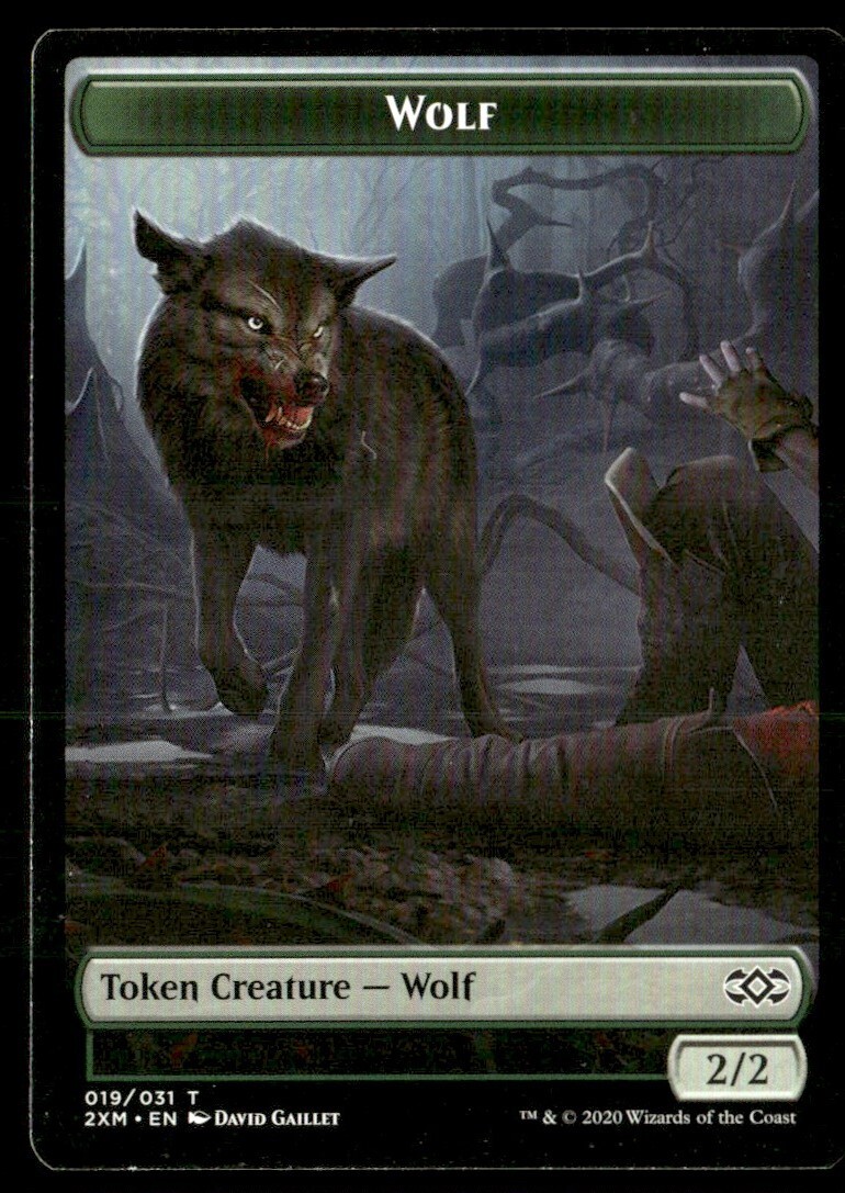 2020 Double Masters Tokens Wolf Token/Common #19