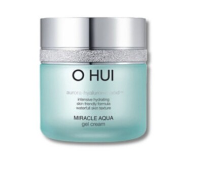 O hui Miracle Aqua Gel Cream 50ml Moisturizing Cream Skin Hydration, Korean Skin