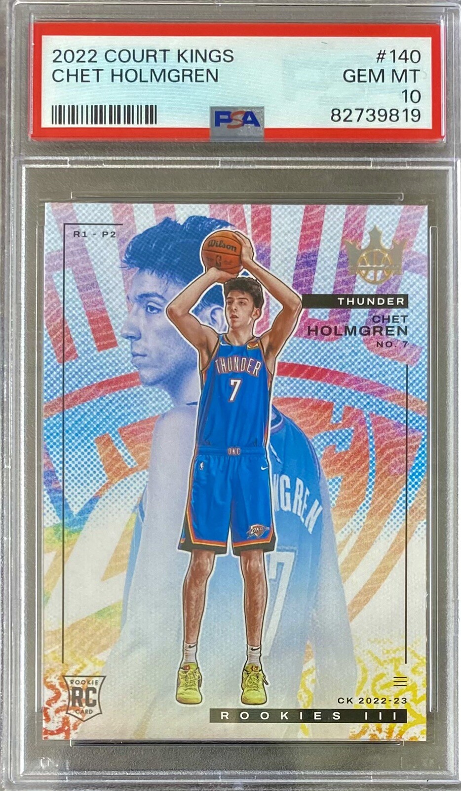 2022-23 Panini Court Kings - Rookies III Chet Holmgren #140 (RC 