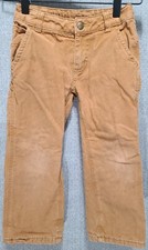 Carhartt Boys Dungaree Fit Canvas Pants Youth Toddler Size 4 Brown GUC B66