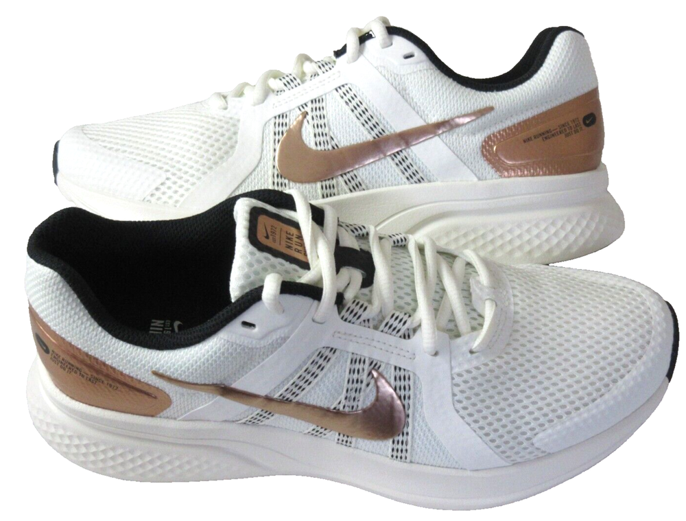 Nike Womens Run Swift 2 Sail Black Metallic Copper Running Shoes Size 10 New in Box