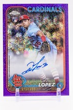 2024 Topps Chrome Update - Irving Lopez RA-IL (RC) Purple Speckle Auto /299