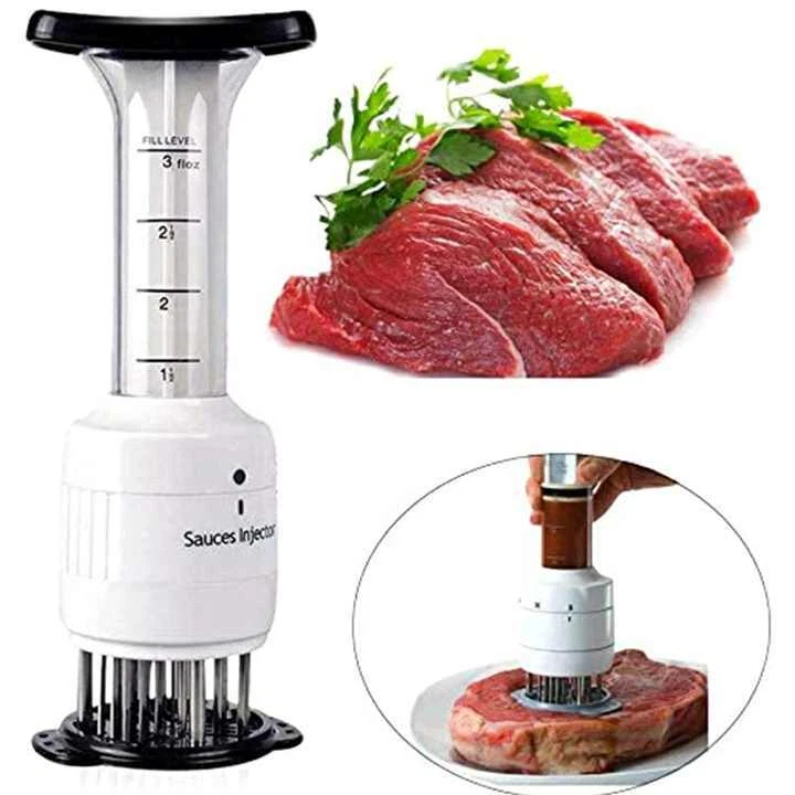 Chef Multifunctional Meat Tenderizer Needle Stainless Steel, Meat Injector
Opens in a new window or