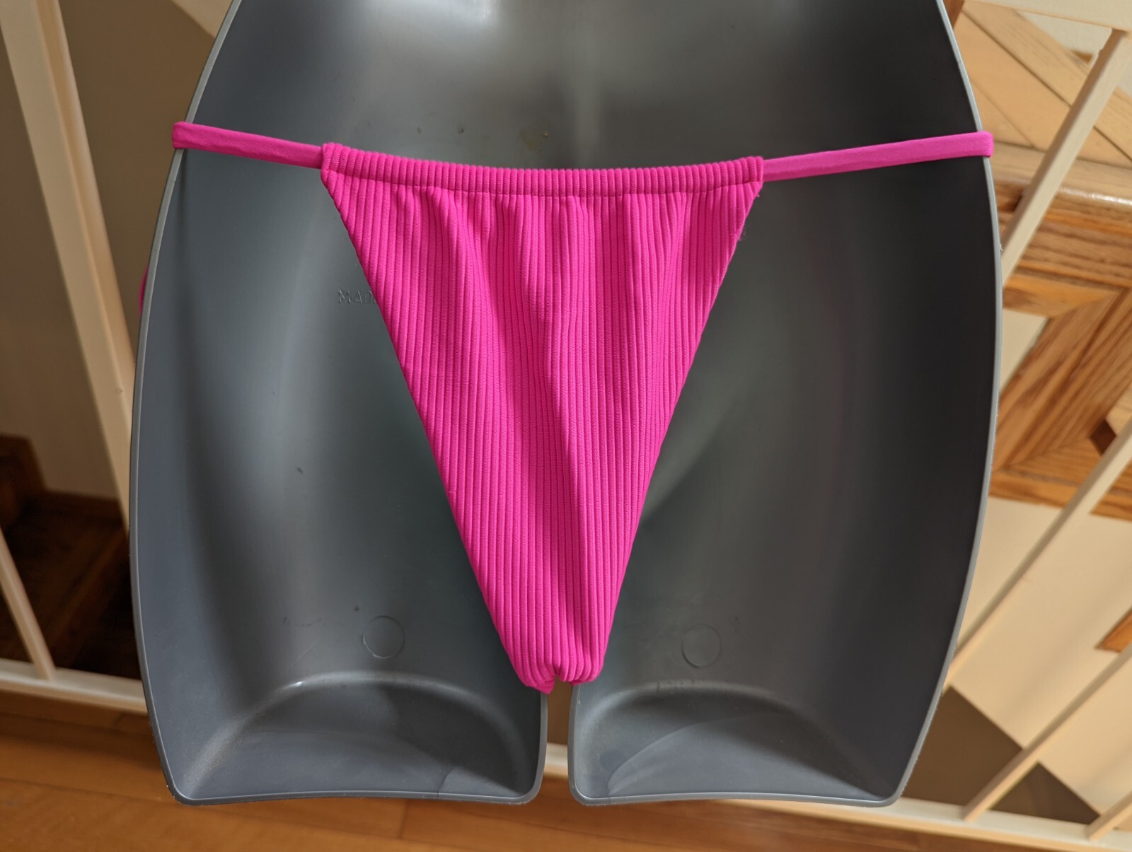 Frankie's Bikinis Bright Neon Hot Pink Side Tie Botto… Gem