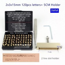 DY-8 Coding Machine Brass Letters 2x3/4x15mm Numbers Hot Foil Stamping Mold