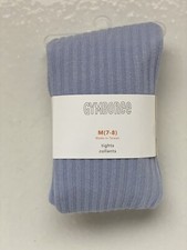 NWT Gymboree Girls Tights Light Blue 7/8