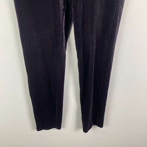 Lysse Womens Black Remy Velvet Cigarette Leggings Size S - Picture 3 of 9