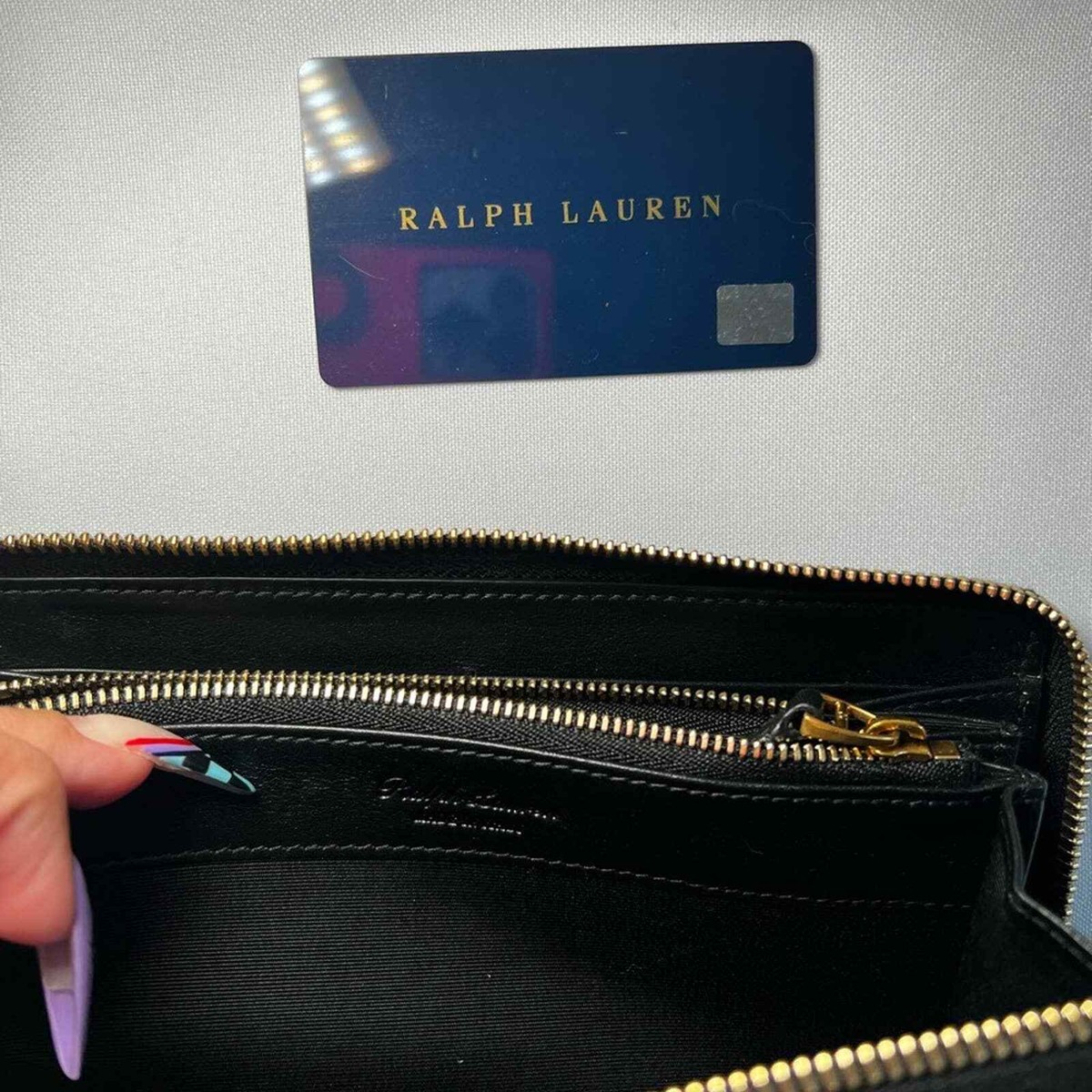 Ralph Lauren Purple Label Calfskin Zip Wallet | eBay Ralph Lauren Purple Label Calfskin Zip Wallet | eBay