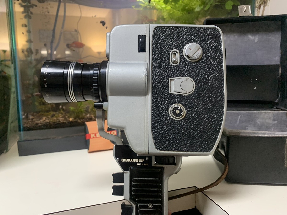 CiniMax-85E Auto Zoom 8mm Movie Camera with CineMax Auto Grip | eBay