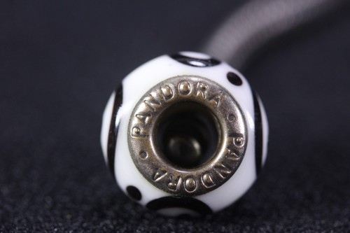 Pandora .925 Sterling Silver Bracelet & 2 Pandora Glass Beads Charms - Picture 19 of 23