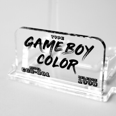 Acryl Aufsteller Präsentation für Nintendo GameBoy Color Konsole Halter Ständer