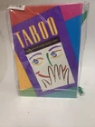 Taboo Board Game 1989 The Game of Unspeakable Fun Vintage Milton Bradley New