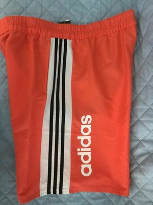 adidas orange swim shorts