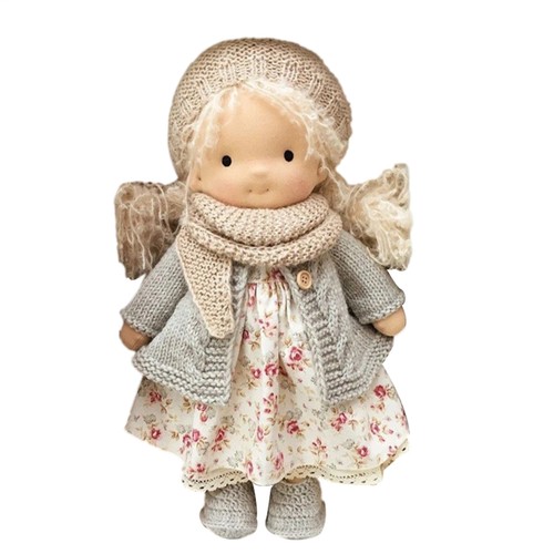Puppe Waldorf handgemachte Plüschpuppe schöne Baumwolle Plüschpuppe Mädchen - Bild 15 von 16