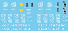 N Scale - Detroit & Toledo Shore Line PS2 2 Bay Covered Hopper Decals (DTSL)
