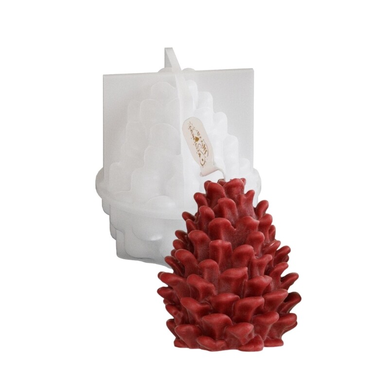 Flexible 3D Pinecone Silicone Mold for Resin Crafts DIY Handmade