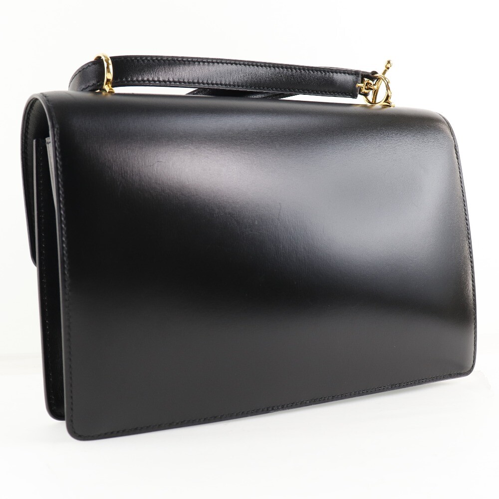 HERMES Shoulder Bag vintage black Box carf Women | eBay HERMES Shoulder Bag vintage black Box carf Women | eBay
