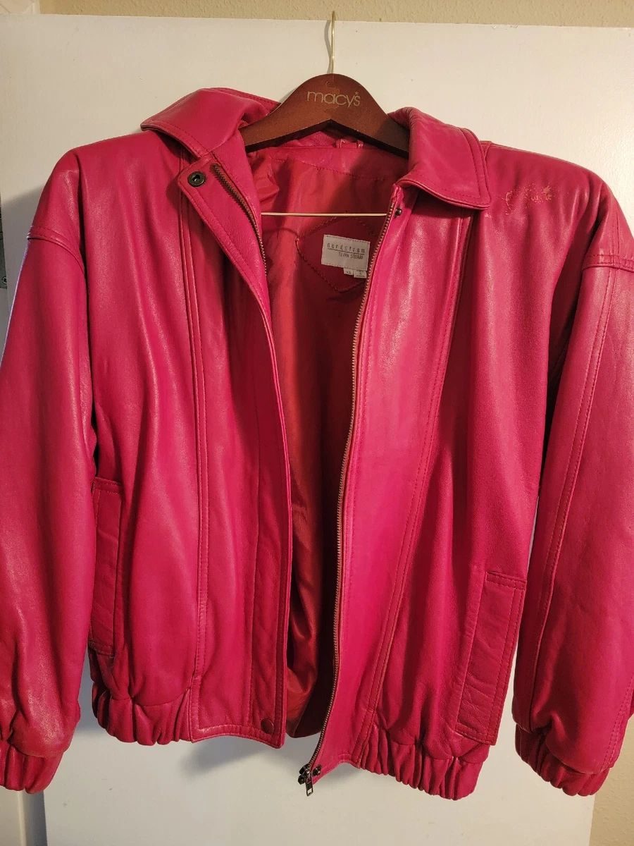 Leather top jacket nordstrom