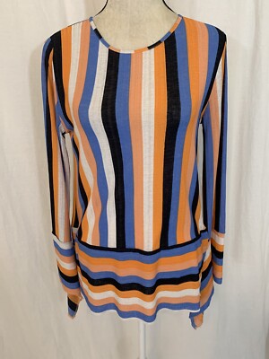 Zara Womens Black Orange Blue White 
