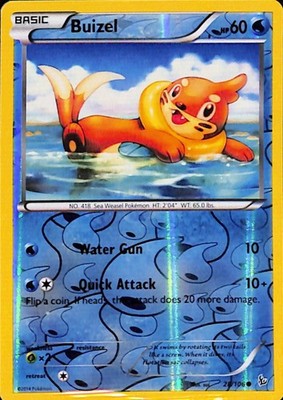 Buizel Common XY - Flashfire 28/106 MP Reverse Holo