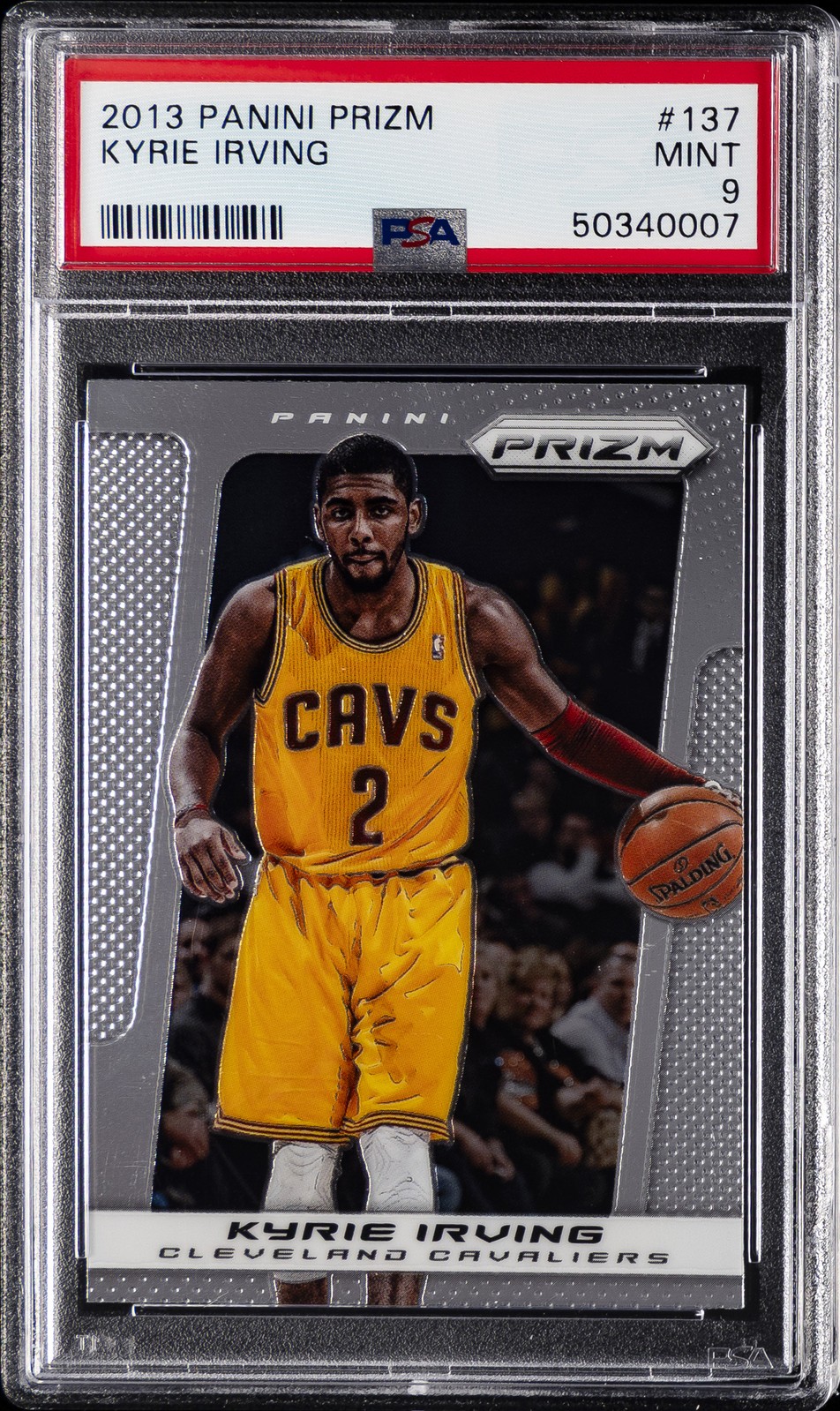 2013 PANINI PRIZM #137 KYRIE IRVING PSA 9