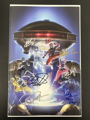 Go Go Power Rangers #8 Wonder Con Hyperforce Var VF- 2018 8x Autographed SIGNED