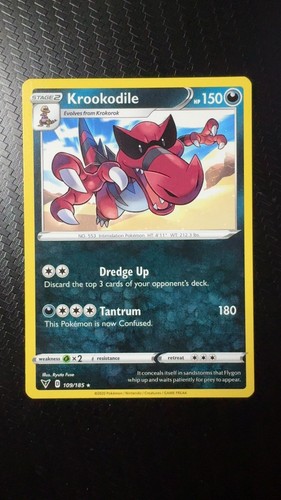 Krookodile 109/185 Rare Vivid Voltage Pokemon Near Mint
