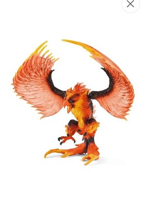 New Schleich Eldrador Creatures Fire Eagle 42511 Phoenix 7'' PVC Figure Lava Bird