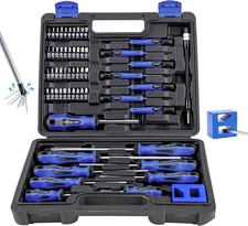 59 Pieces Precision Screwdriver Set，Professional Magnetic Repair Tool Kit for Ho