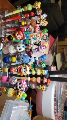 Disney Doorable hand beaded pens with refills various characters