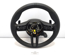 ✅ 20-24 OEM Porsche 911 Carrera 992 Steering Wheel Leather Black W/ Switch 23k*