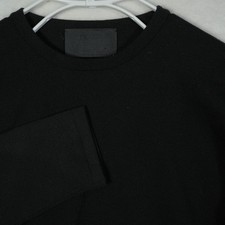 Prada 100 Virgin Wool Black Crewneck Knit Sweater Made In Italy Mens Size 50