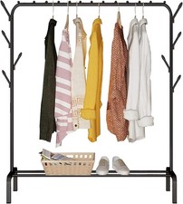 Heavy Duty Clothes Rail Rack for Bedroom for Hanging Clothes with Shoe Holder