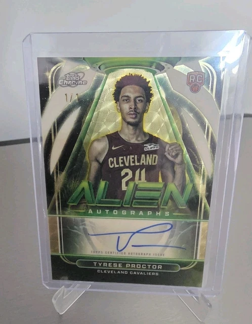 2025-26 Topps Cosmic Tyrese Proctor RC Alien Auto Superfractor 1/1 Cavaliers