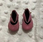 NEW Boneka MARY JANES 40 mm PINK Gold Button Closure *FITS 10" Child Effner