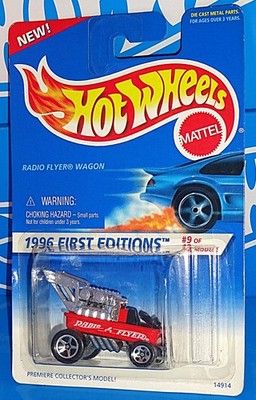 Hot Wheels 1996 First Editions #374 Radio Flyer Wagon Red 5SPs No Blister Insert