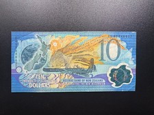 New Zealand 10 Dollars Banknote 2000 Old VF Polymer Money Bank Bill P-190a