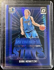 2024-25 Panini Donruss Optic Winner Stays Hyper blue Dirk Nowitzki #13 /175