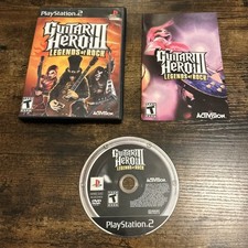 Guitar Hero III 3 Legends of Rock (PlayStation 2, 2007) CIB Complete w/ Manual