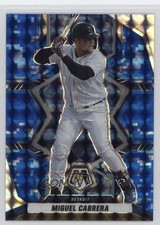 2022 Panini Mosaic Blue Camo Mosaic Prizm Miguel Cabrera #183 1ob0